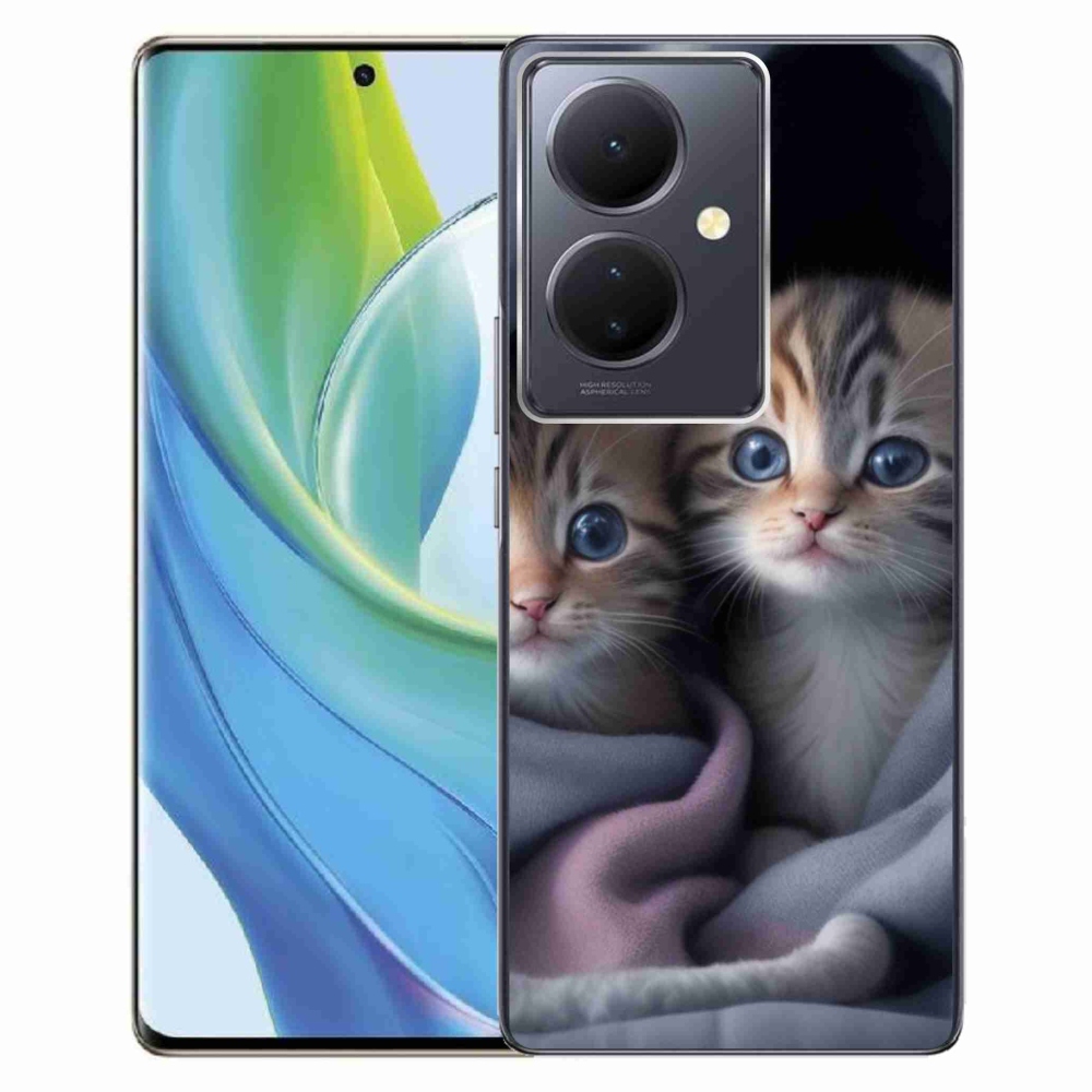 Gelový kryt mmCase na Vivo V29 Lite 5G - kočičí duo 2