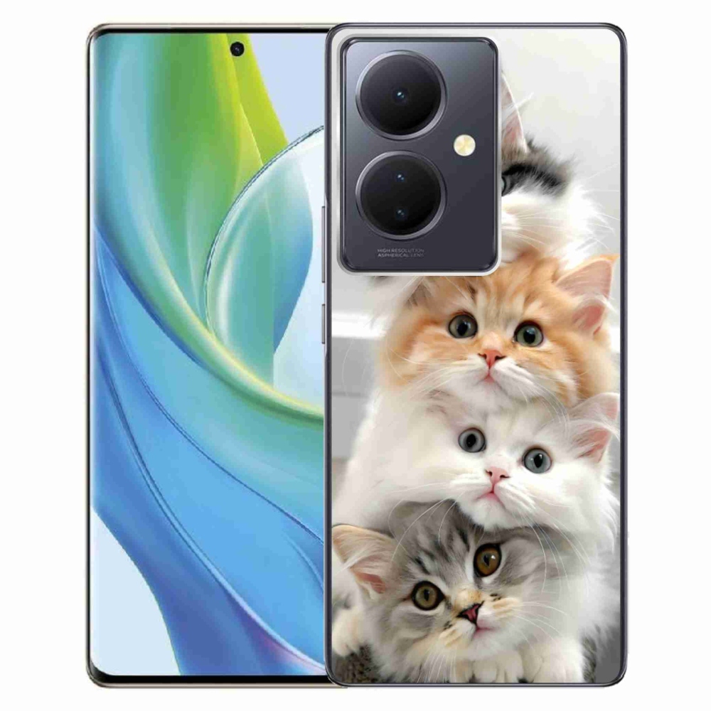 Gelový kryt mmCase na Vivo V29 Lite 5G - kočičí parta