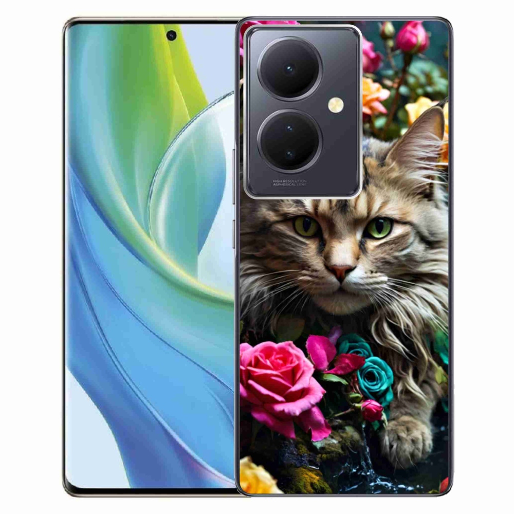 Gelový kryt mmCase na Vivo V29 Lite 5G - kočíčí pohled 2