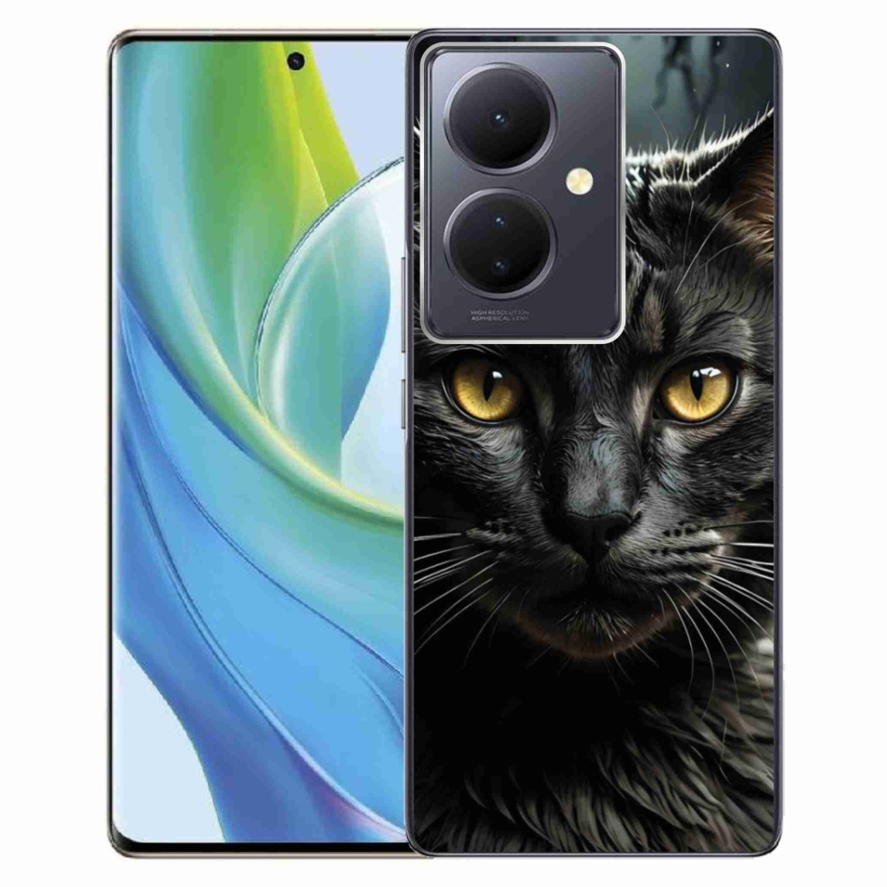 Gelový kryt mmCase na Vivo V29 Lite 5G - kočičí pohled 3