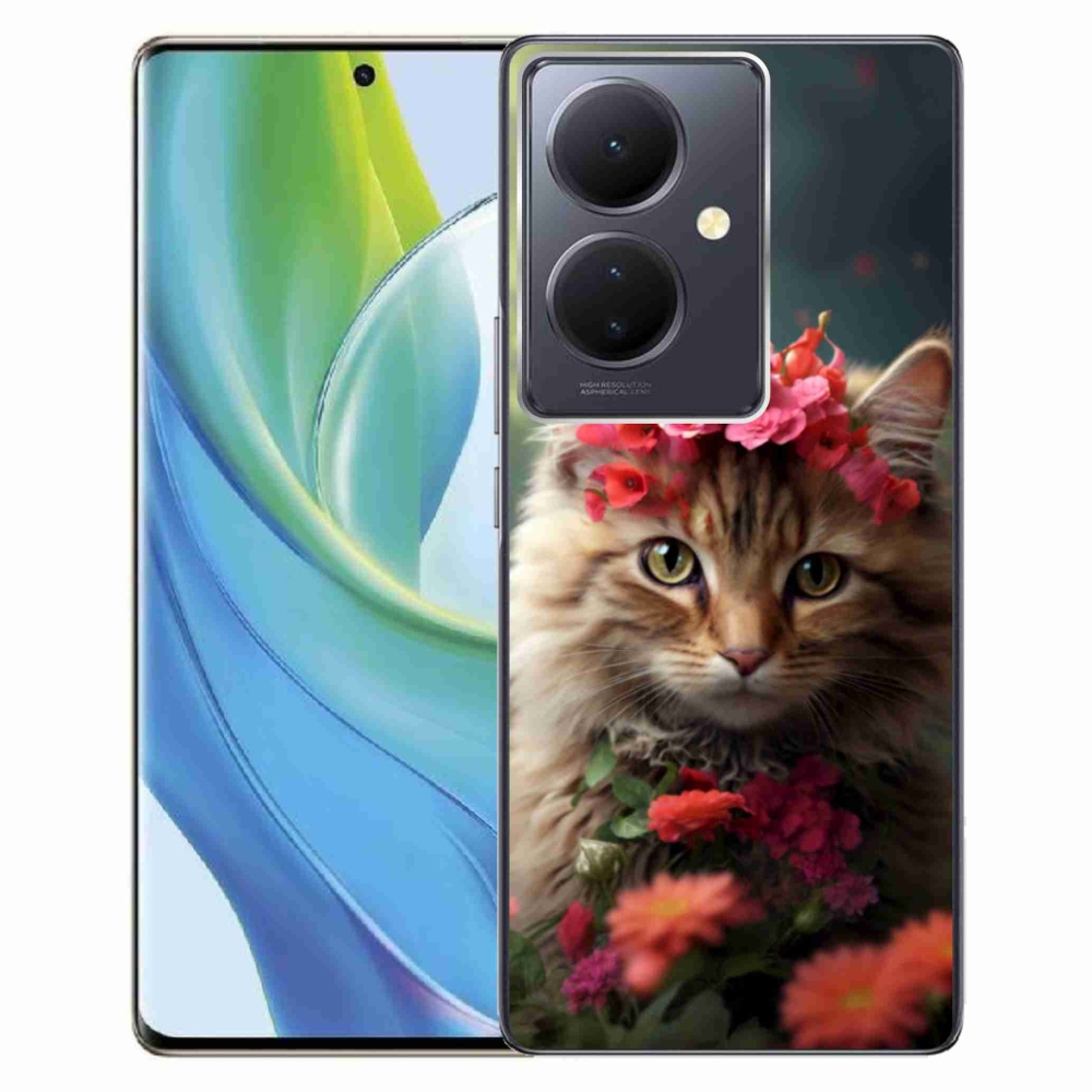 Gelový kryt mmCase na Vivo V29 Lite 5G - kočíčí princezna