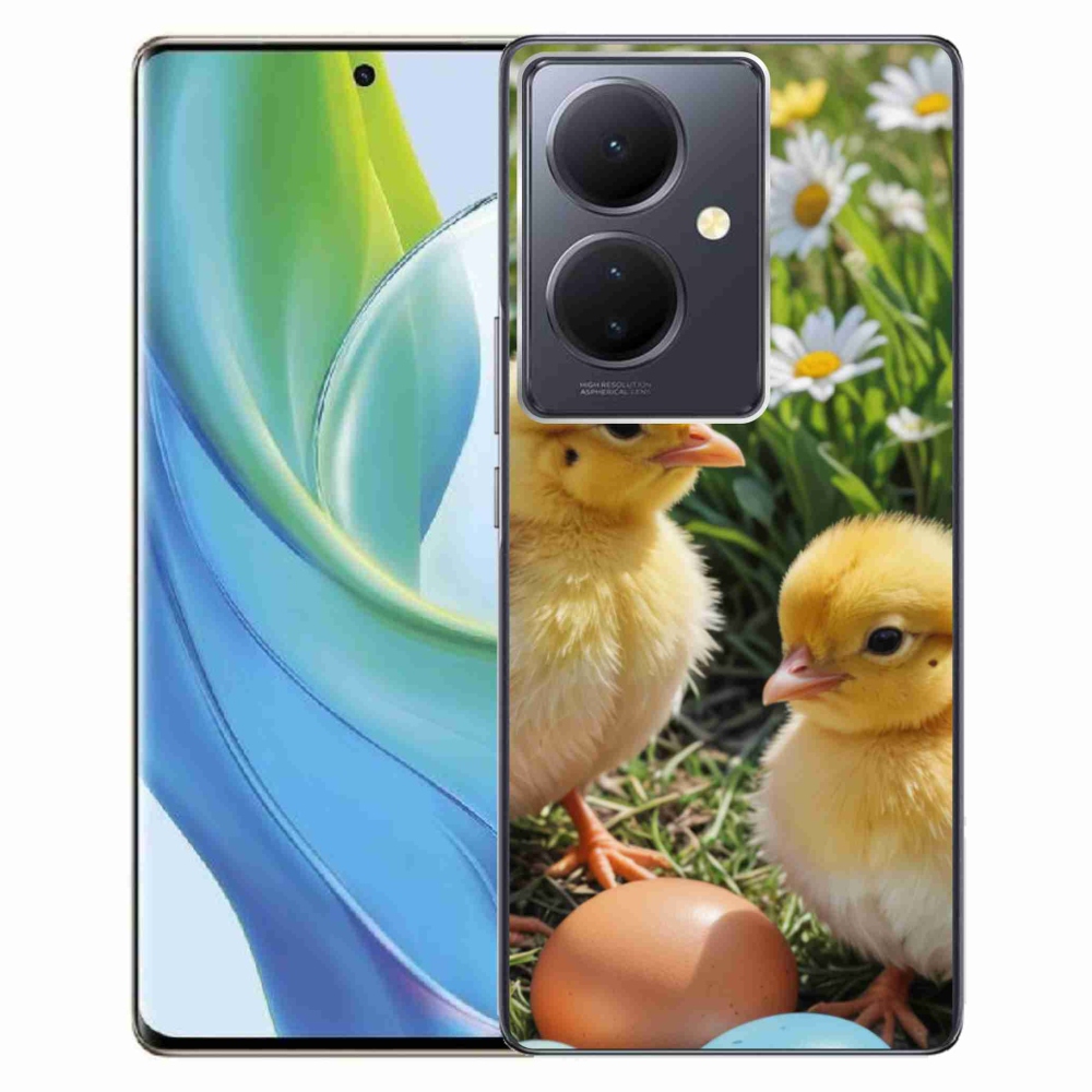 Gelový kryt mmCase na Vivo V29 Lite 5G - kuřátka