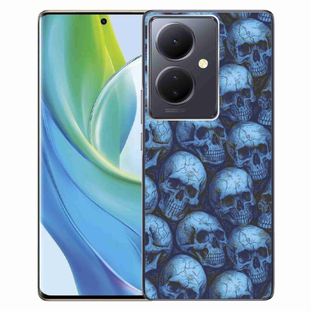 Gelový kryt mmCase na Vivo V29 Lite 5G - lebky
