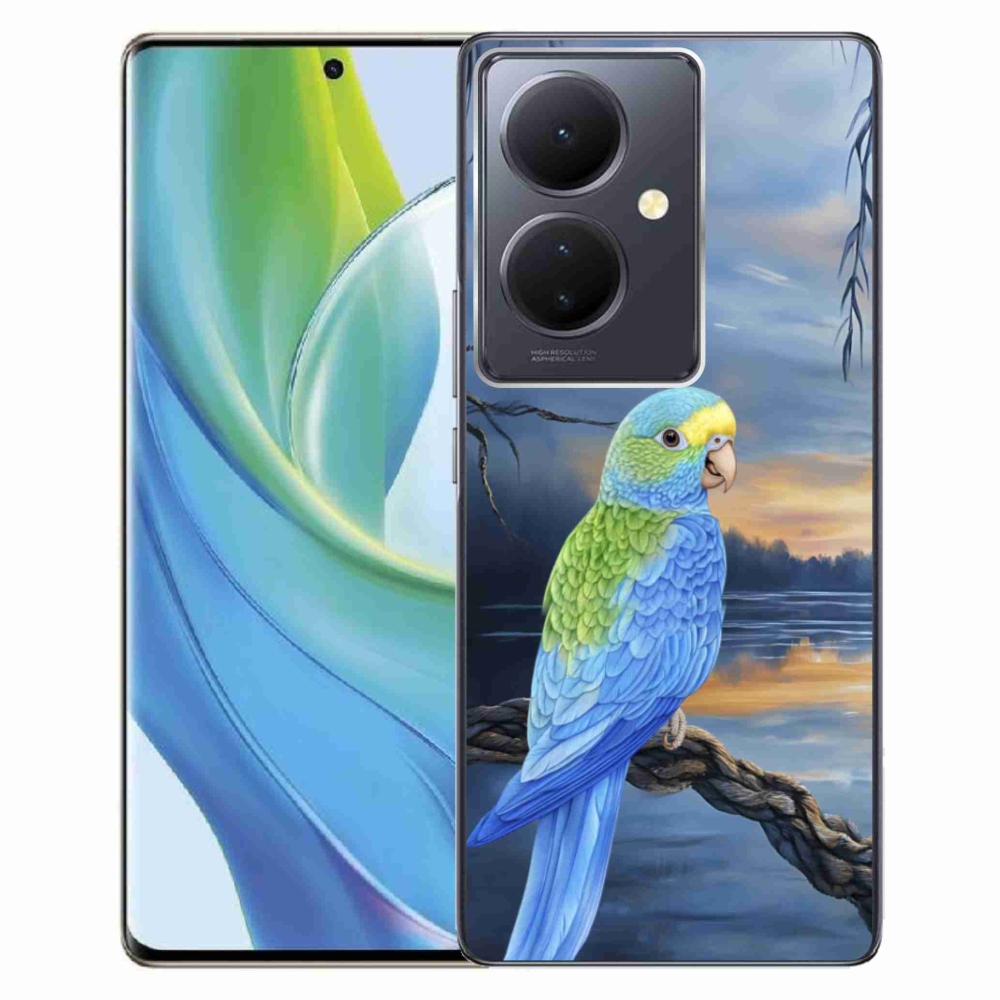 Gelový kryt mmCase na Vivo V29 Lite 5G - modrý papoušek