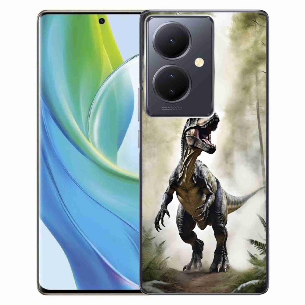 Gelový kryt mmCase na Vivo V29 Lite 5G - naštvaný T-Rex