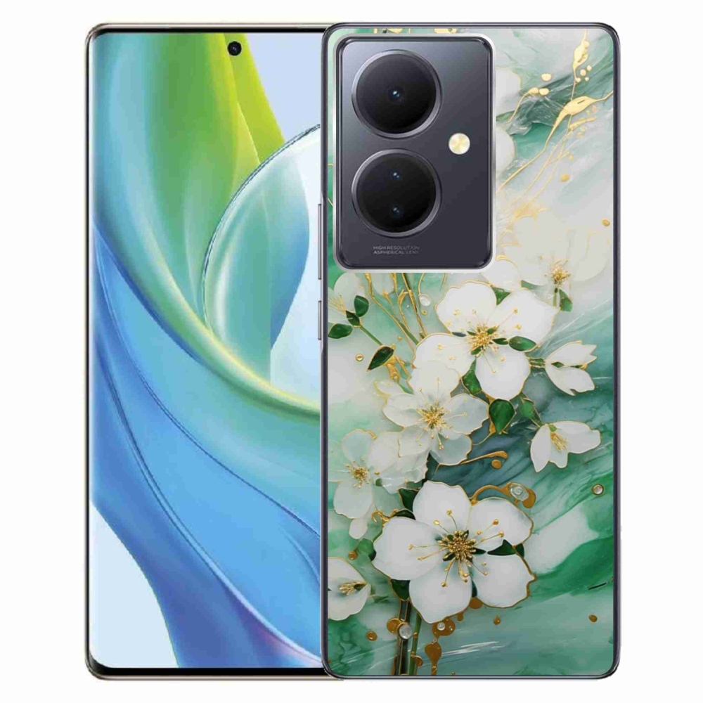 Gelový kryt mmCase na Vivo V29 Lite 5G - něžné květy