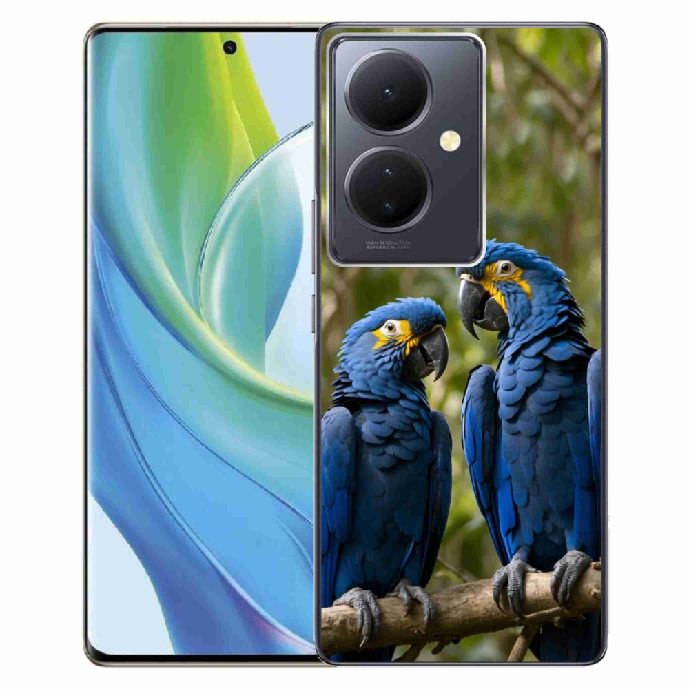 Gelový kryt mmCase na Vivo V29 Lite 5G - papouščí duo