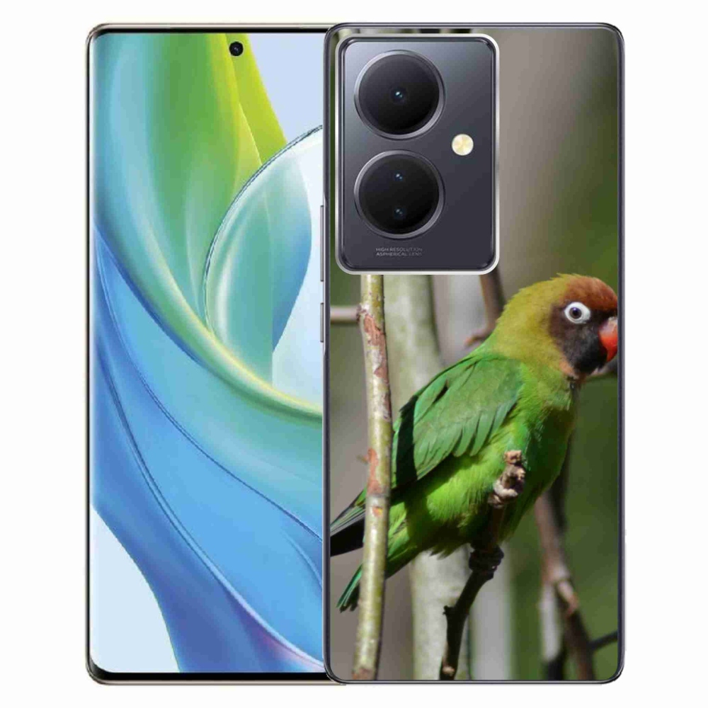 Gelový kryt mmCase na Vivo V29 Lite 5G - papoušek agapornis
