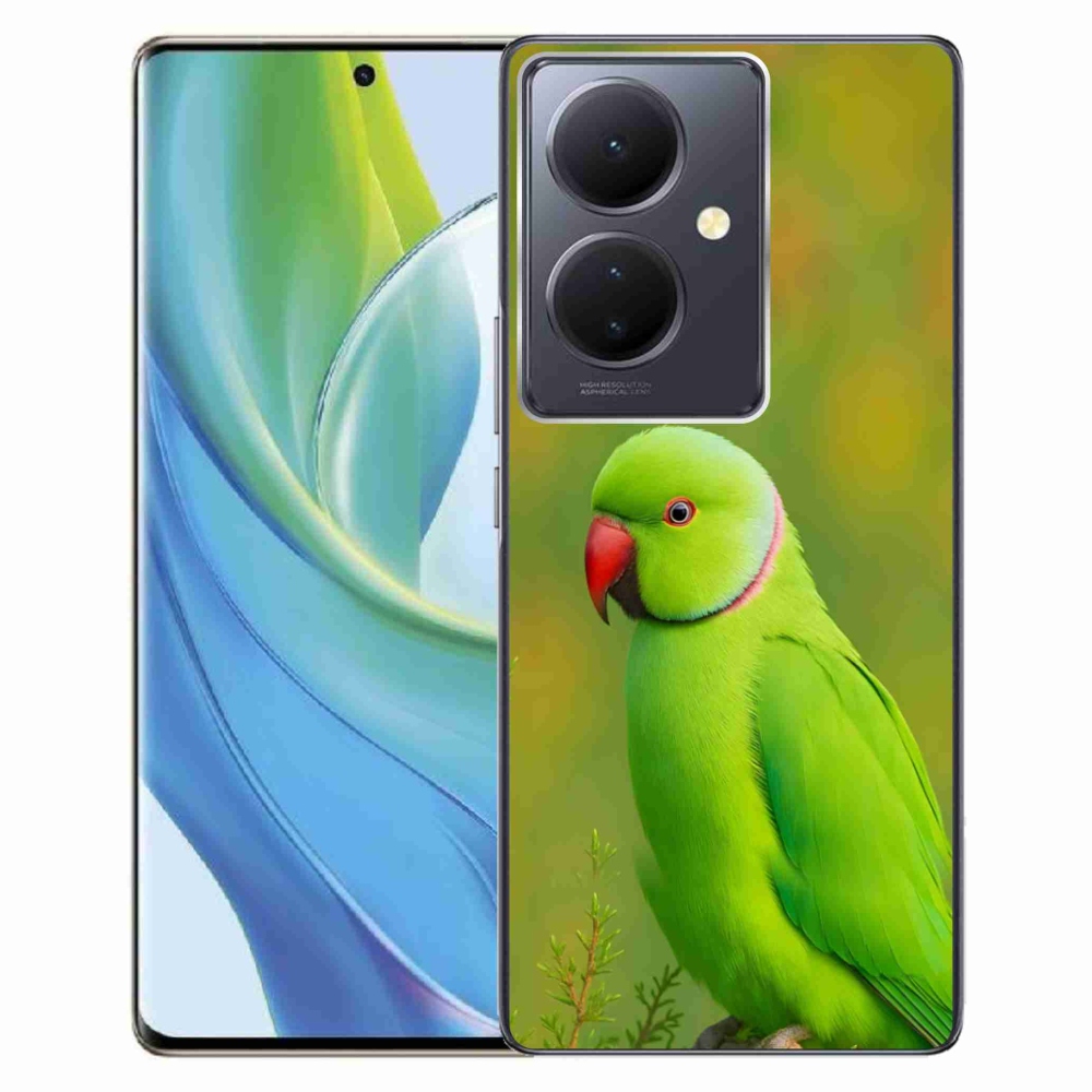 Gelový kryt mmCase na Vivo V29 Lite 5G - papoušek alexandr 2