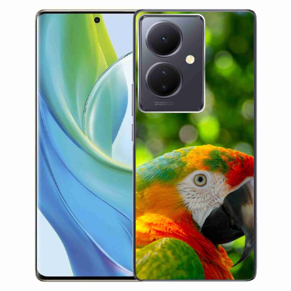 Gelový kryt mmCase na Vivo V29 Lite 5G - papoušek ara 3