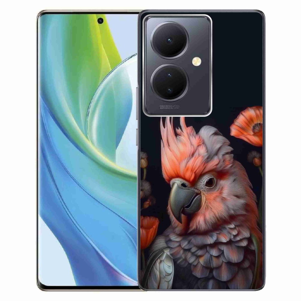 Gelový kryt mmCase na Vivo V29 Lite 5G - papoušek kakadu v barvách