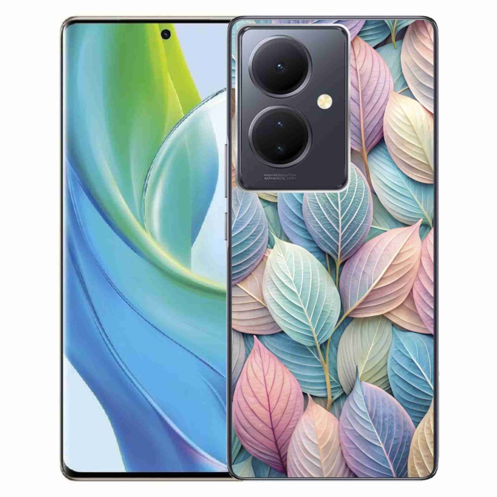 Gelový kryt mmCase na Vivo V29 Lite 5G - pastelové listy