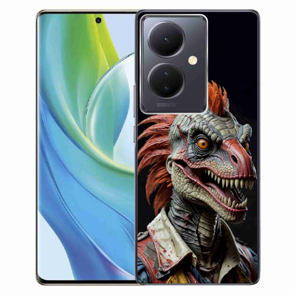 Gelový kryt mmCase na Vivo V29 Lite 5G - punk dinosaurus