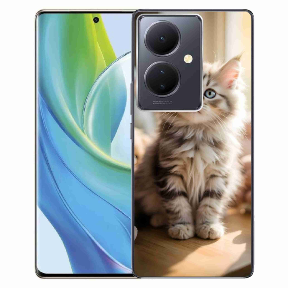 Gelový kryt mmCase na Vivo V29 Lite 5G - roztomilé kotě 10