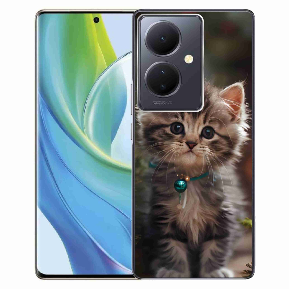 Gelový kryt mmCase na Vivo V29 Lite 5G - roztomilé kotě 11