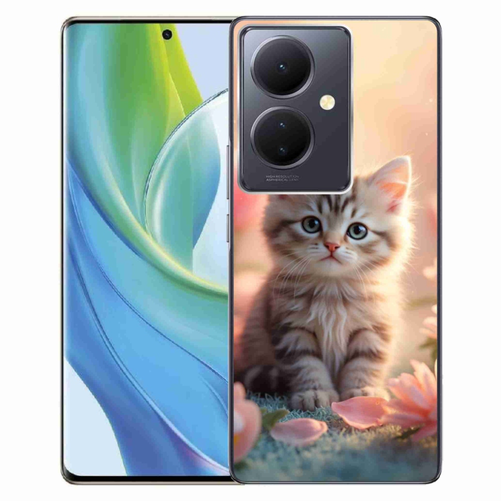 Gelový kryt mmCase na Vivo V29 Lite 5G - roztomilé kotě 8