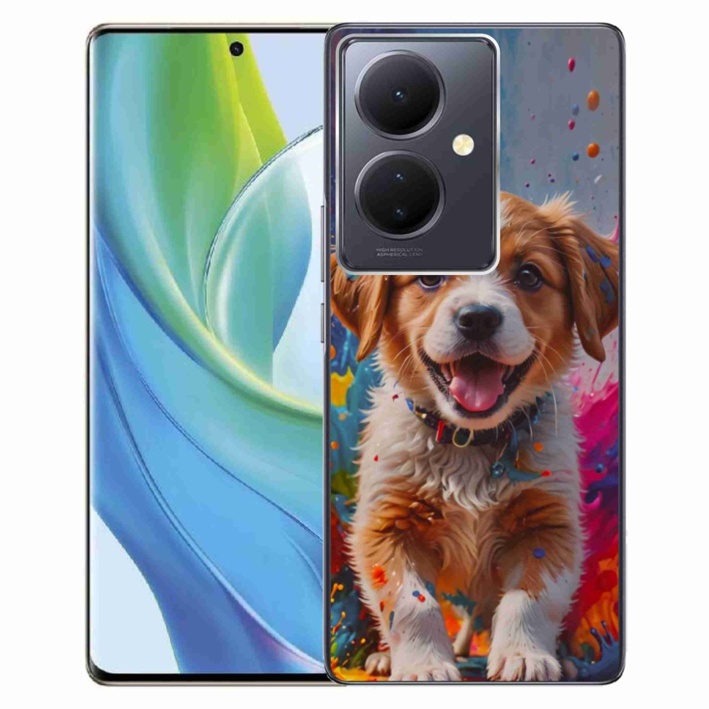 Gelový kryt mmCase na Vivo V29 Lite 5G - roztomilé štěně 3