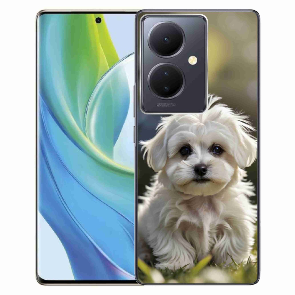 Gelový kryt mmCase na Vivo V29 Lite 5G - roztomilý maltézský psík