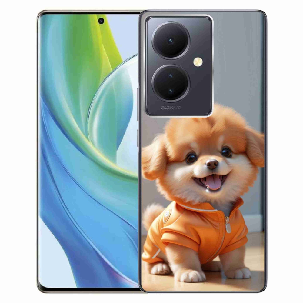 Gelový kryt mmCase na Vivo V29 Lite 5G - roztomilý pomeranian v mikině