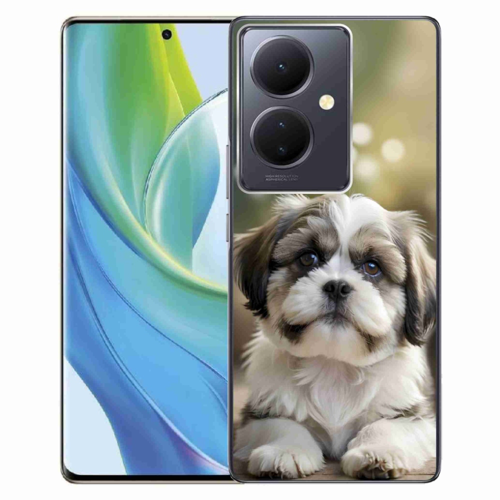 Gelový kryt mmCase na Vivo V29 Lite 5G - roztomilý shih-tzu