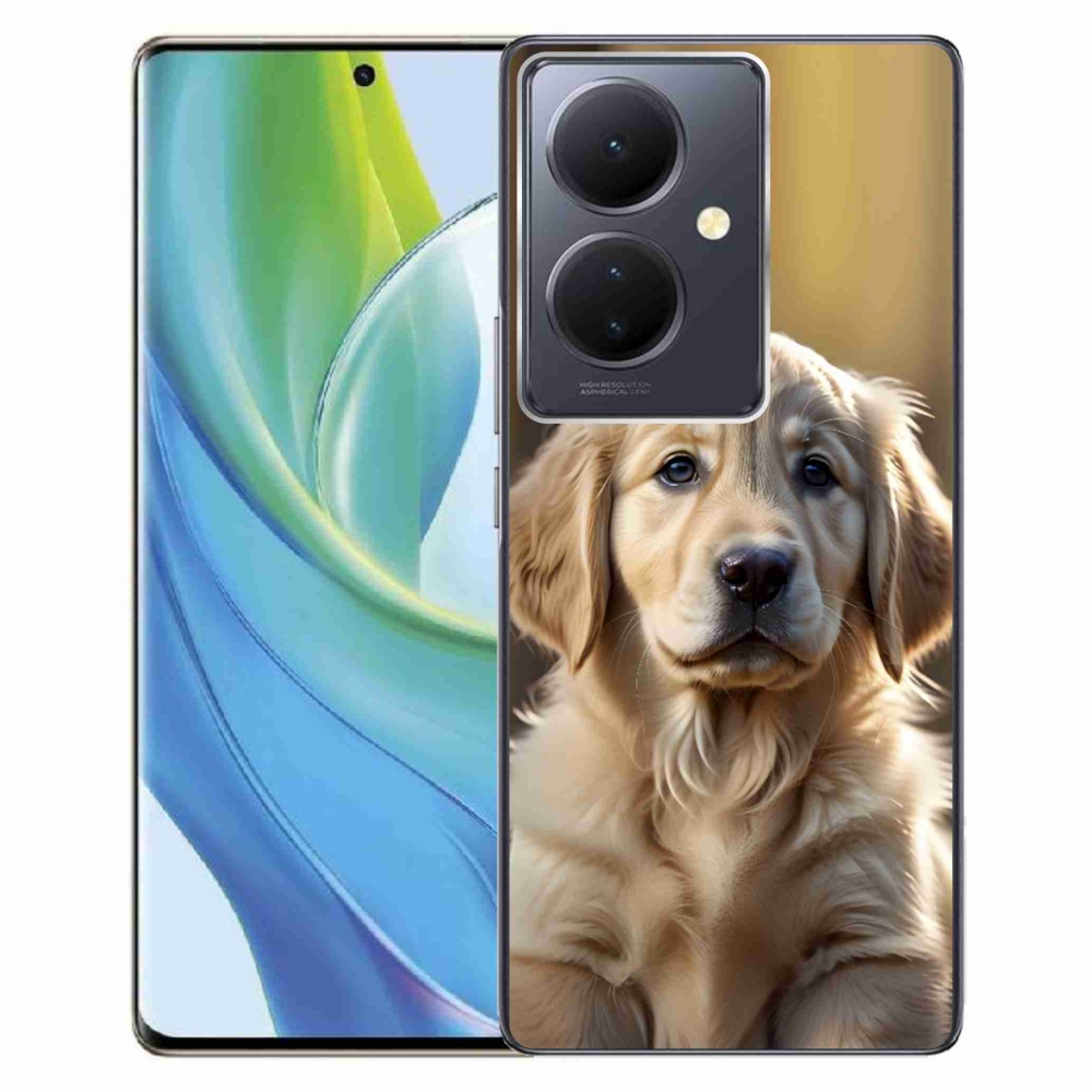 Gelový kryt mmCase na Vivo V29 Lite 5G - roztomilý zlatý retrívr