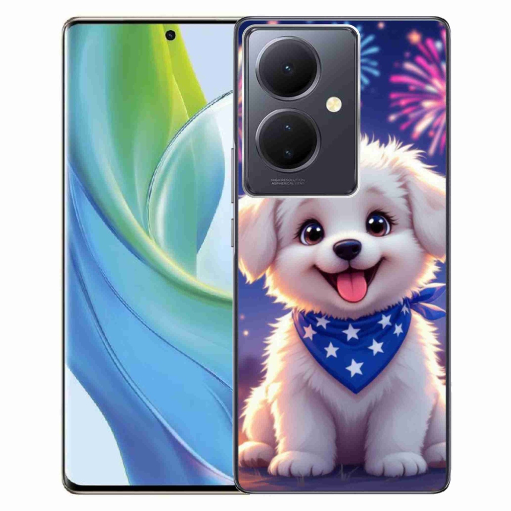 Gelový kryt mmCase na Vivo V29 Lite 5G - slavnostní štěně