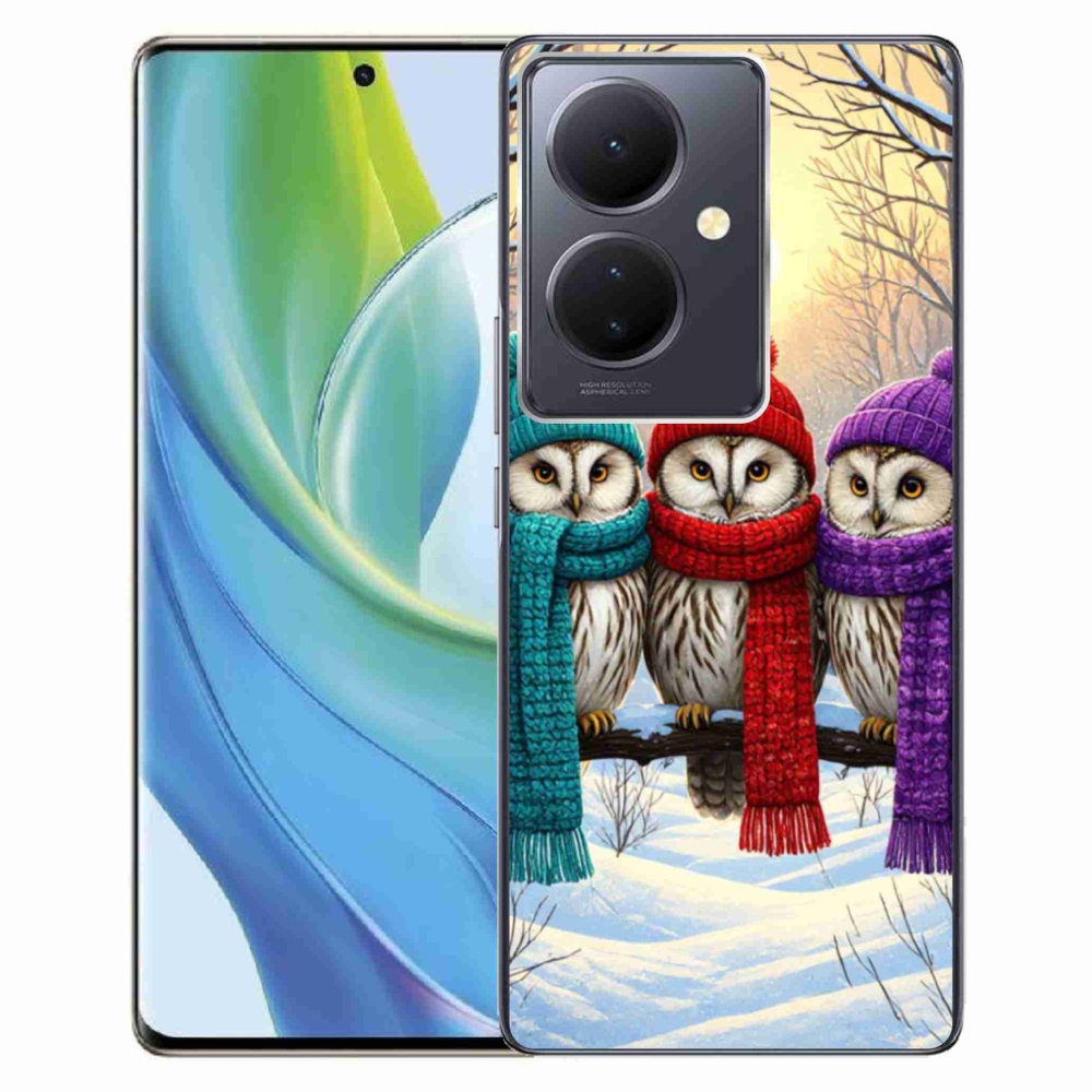 Gelový kryt mmCase na Vivo V29 Lite 5G - soví přátelé
