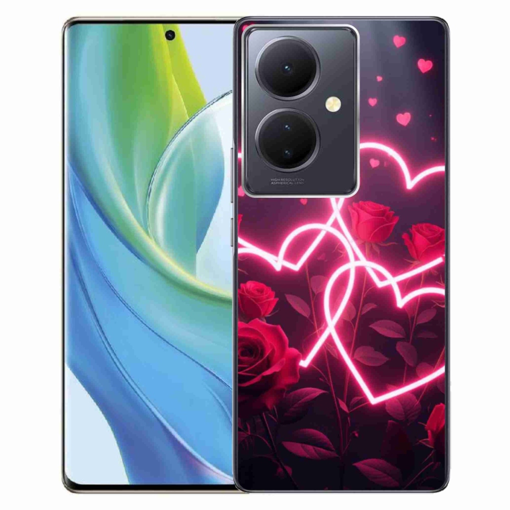 Gelový kryt mmCase na Vivo V29 Lite 5G - srdce lásky
