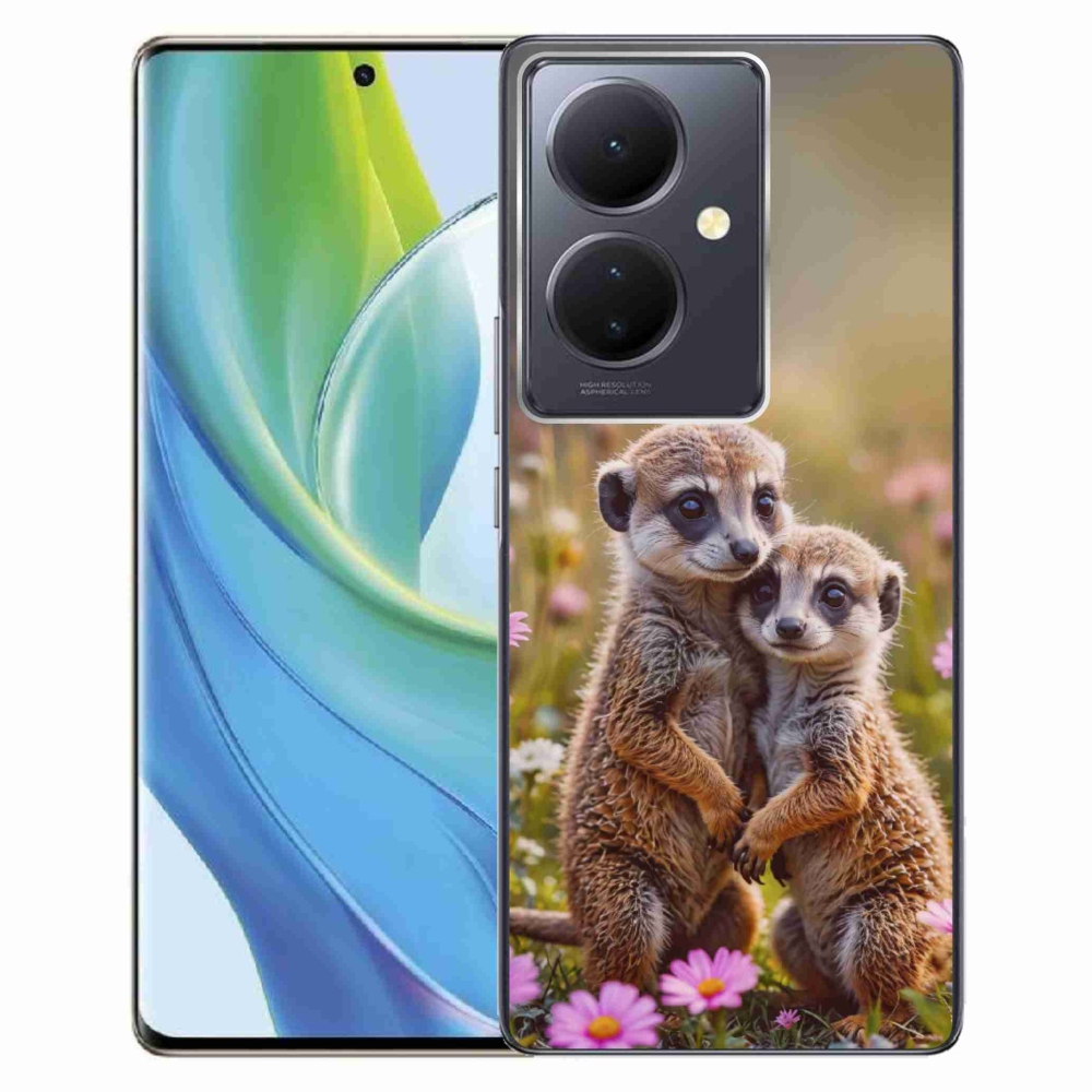 Gelový kryt mmCase na Vivo V29 Lite 5G - surikatí duo
