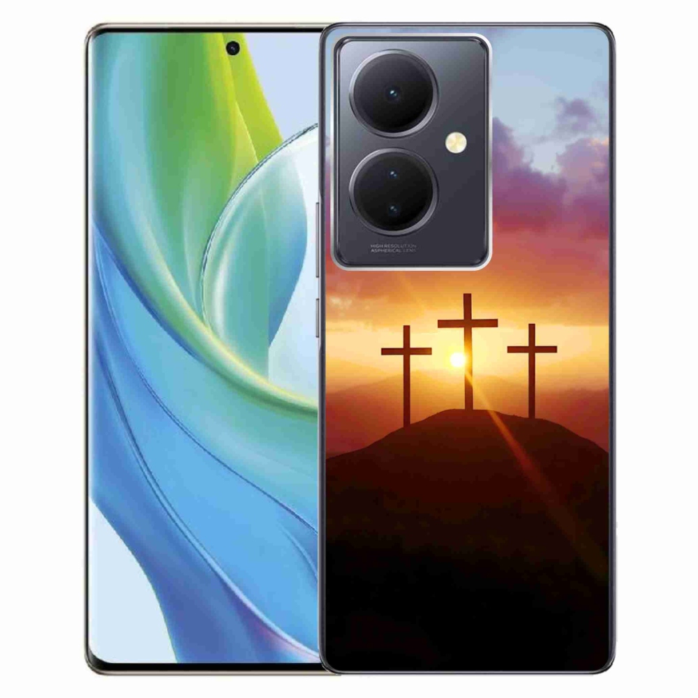 Gelový kryt mmCase na Vivo V29 Lite 5G - tři kříže