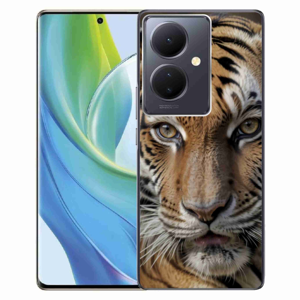 Gelový kryt mmCase na Vivo V29 Lite 5G - tygří pohled