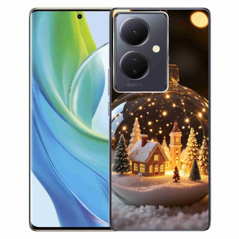 Gelový kryt mmCase na Vivo V29 Lite 5G - vánoční koule 3