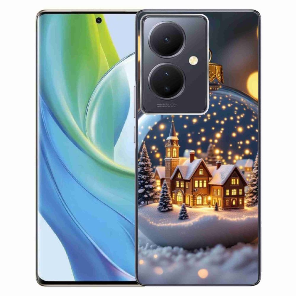 Gelový kryt mmCase na Vivo V29 Lite 5G - vánoční koule 4