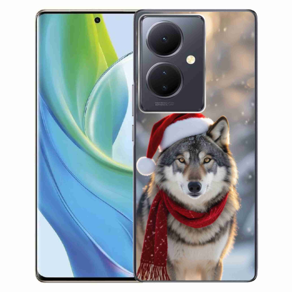 Gelový kryt mmCase na Vivo V29 Lite 5G - vánoční vlk