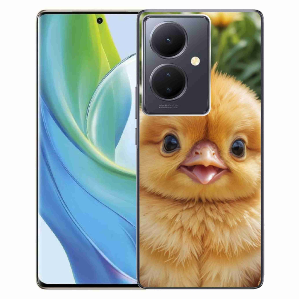 Gelový kryt mmCase na Vivo V29 Lite 5G - veselé kuřátko