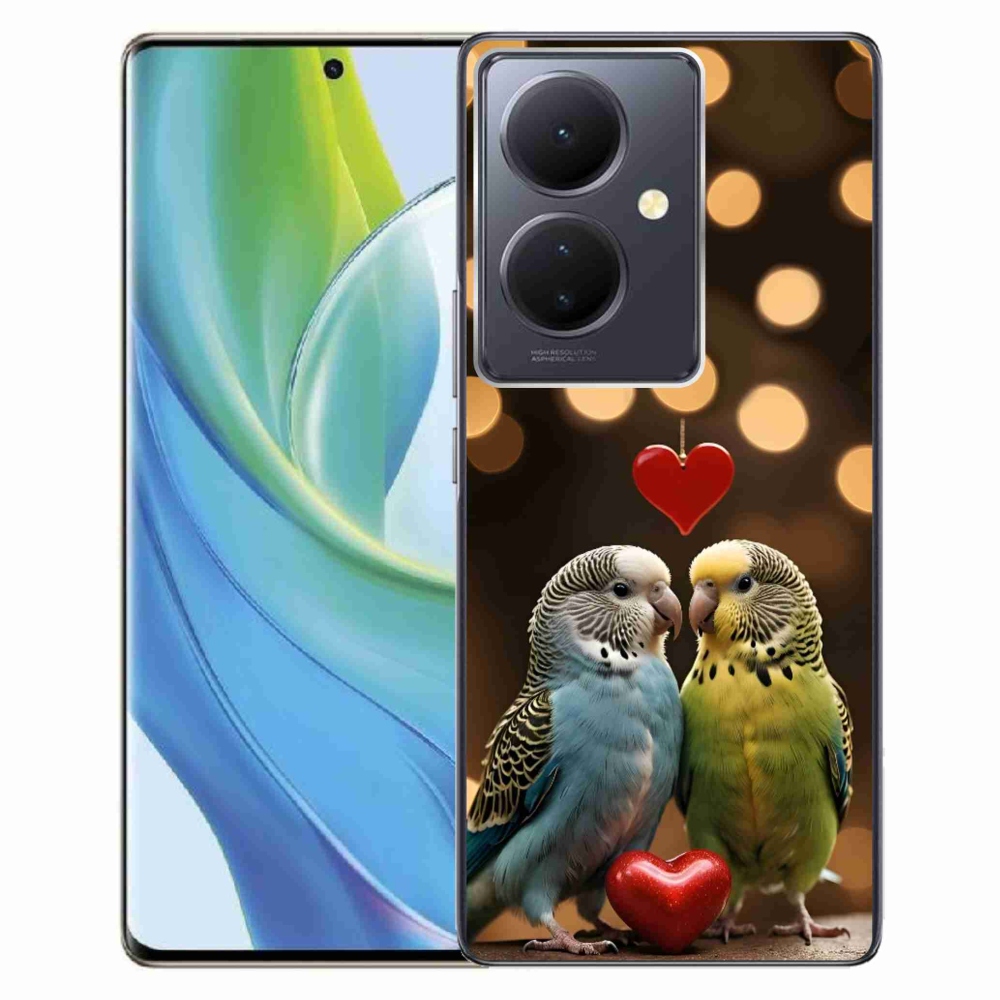 Gelový kryt mmCase na Vivo V29 Lite 5G - zamilovaní papoušci