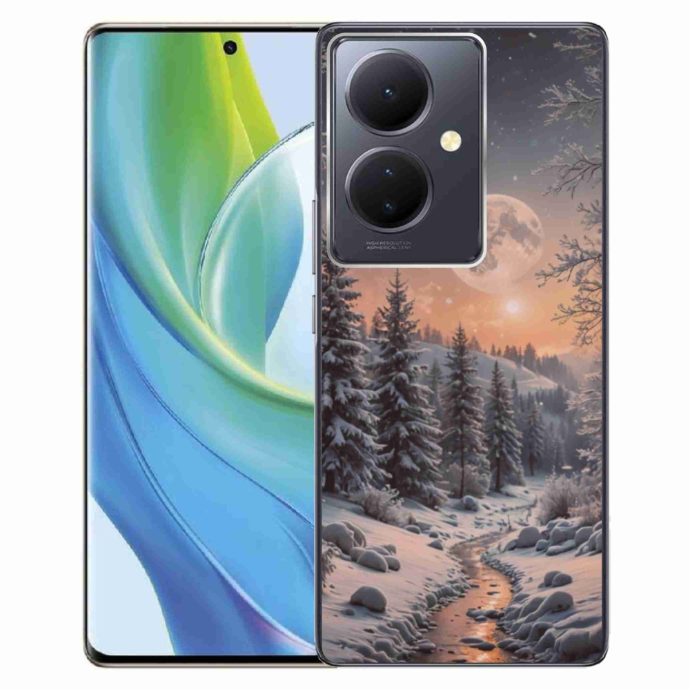 Gelový kryt mmCase na Vivo V29 Lite 5G - zimní krajina 2