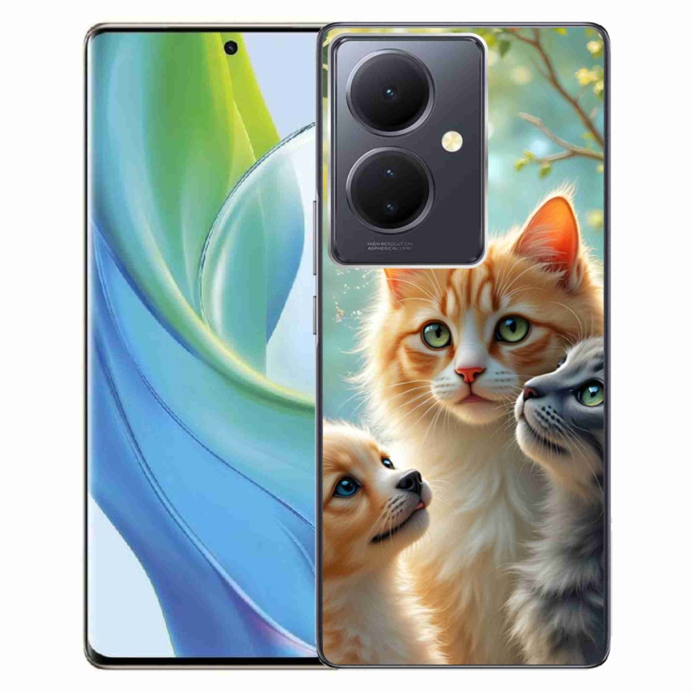 Gelový kryt mmCase na Vivo V29 Lite 5G - zvířecí přátelství 2