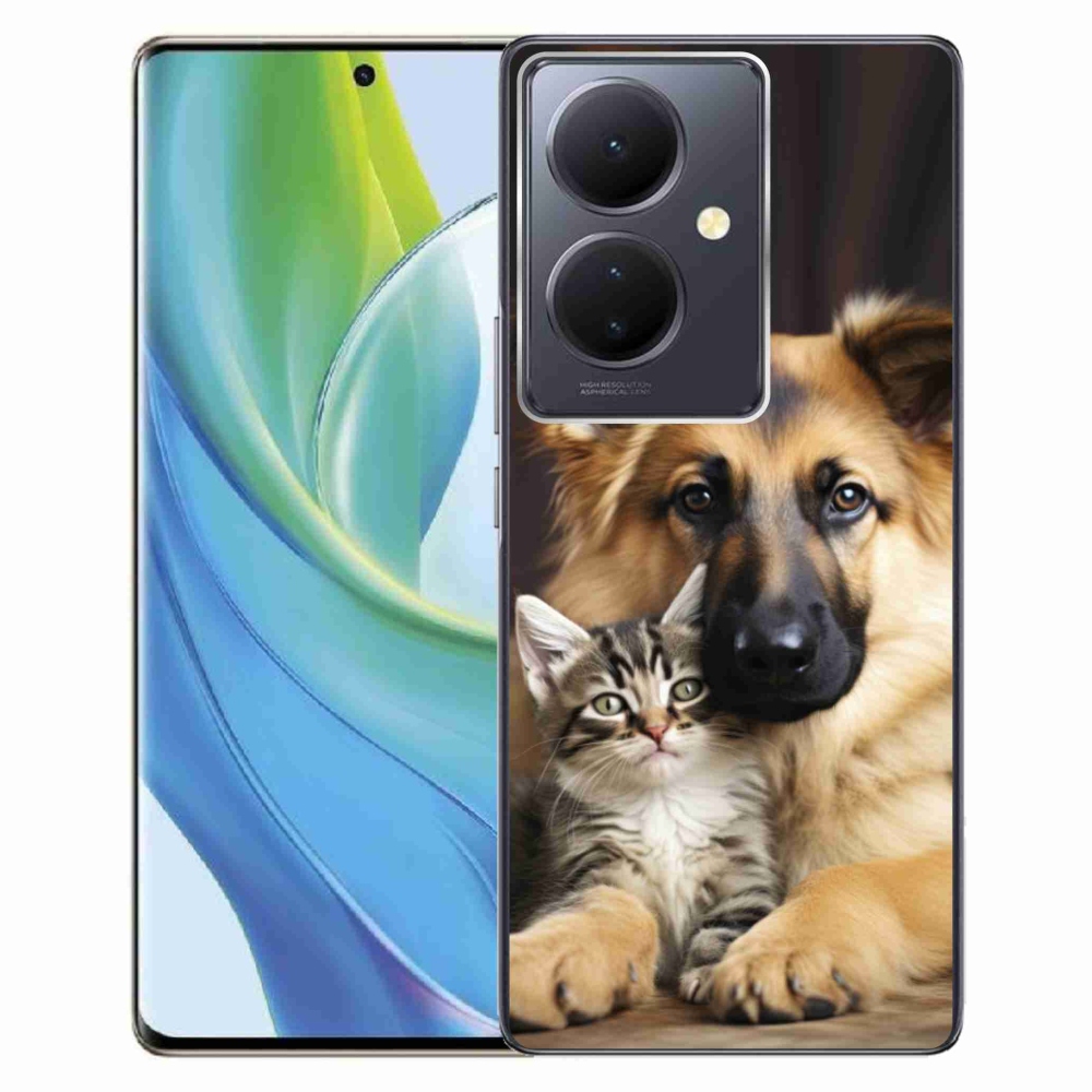 Gelový kryt mmCase na Vivo V29 Lite 5G - zvířecí přátelství