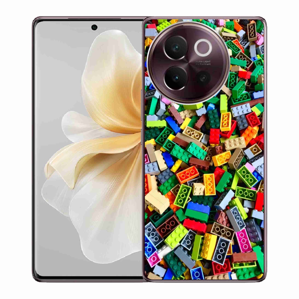 Gelový kryt mmCase na Vivo V40 Lite 5G - barevné stavební kostky