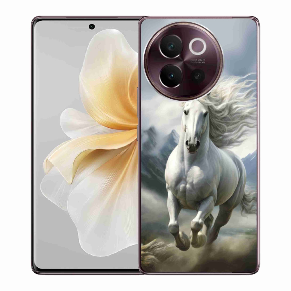 Gelový kryt mmCase na Vivo V40 Lite 5G - běžící bílý kůň 3