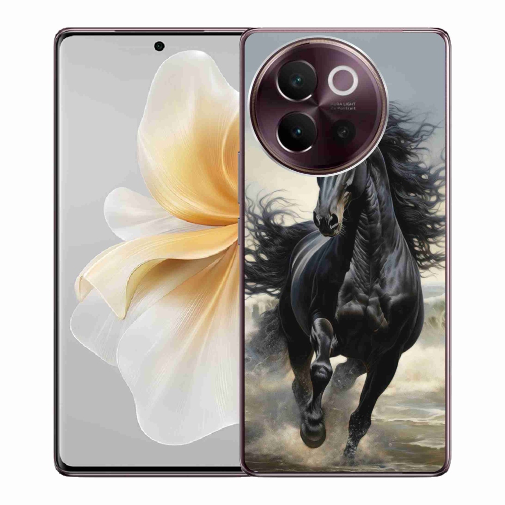 Gelový kryt mmCase na Vivo V40 Lite 5G - běžící černý kůň