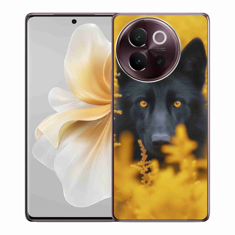 Gelový kryt mmCase na Vivo V40 Lite 5G - černý vlk 2