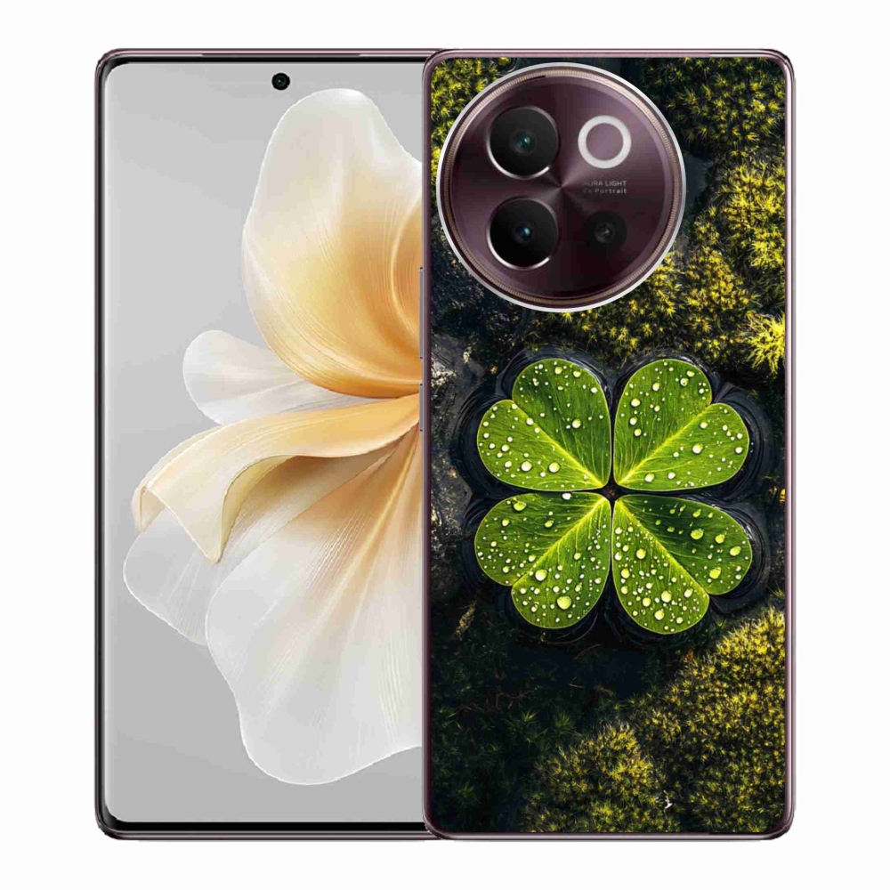 Gelový kryt mmCase na Vivo V40 Lite 5G - čtyřlístek