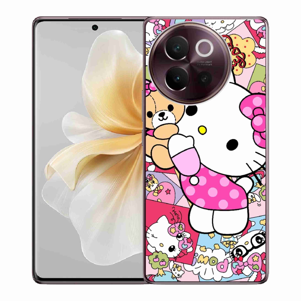 Gelový kryt mmCase na Vivo V40 Lite 5G - cute kitty