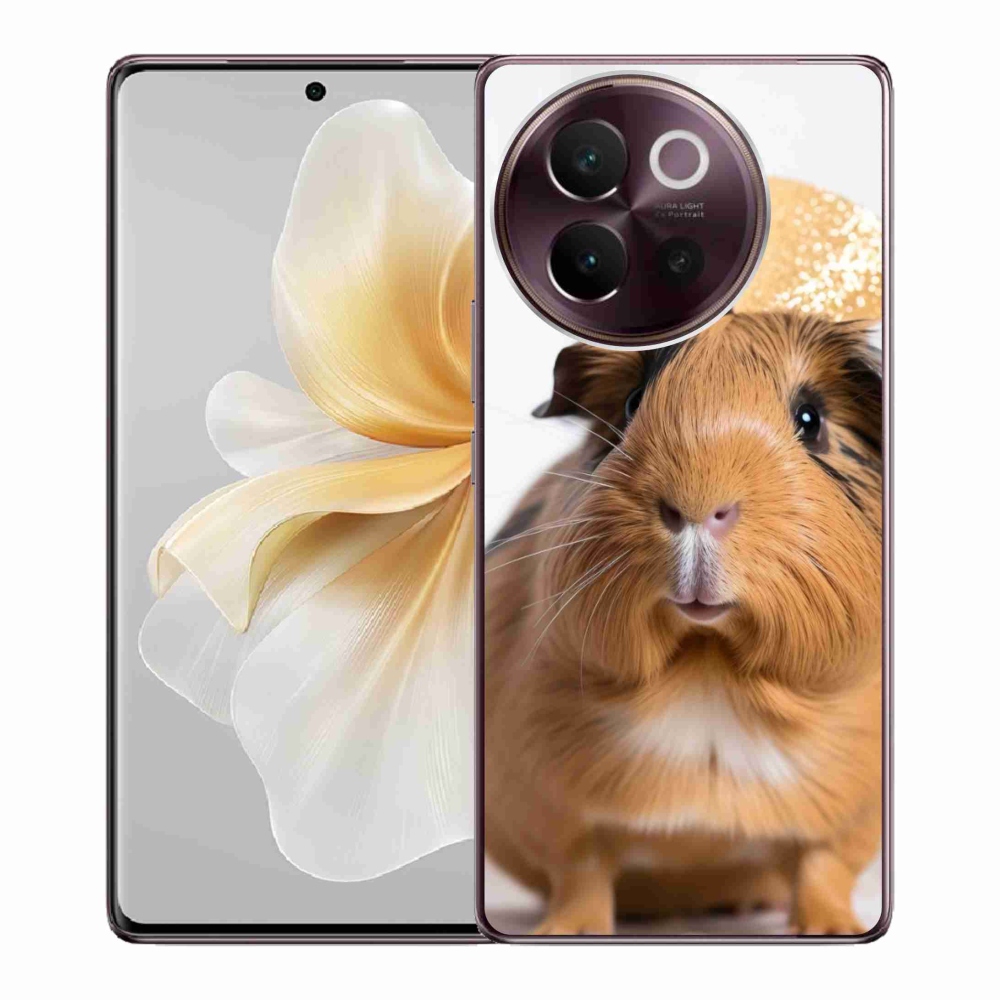 Gelový kryt mmCase na Vivo V40 Lite 5G - hnědé morče