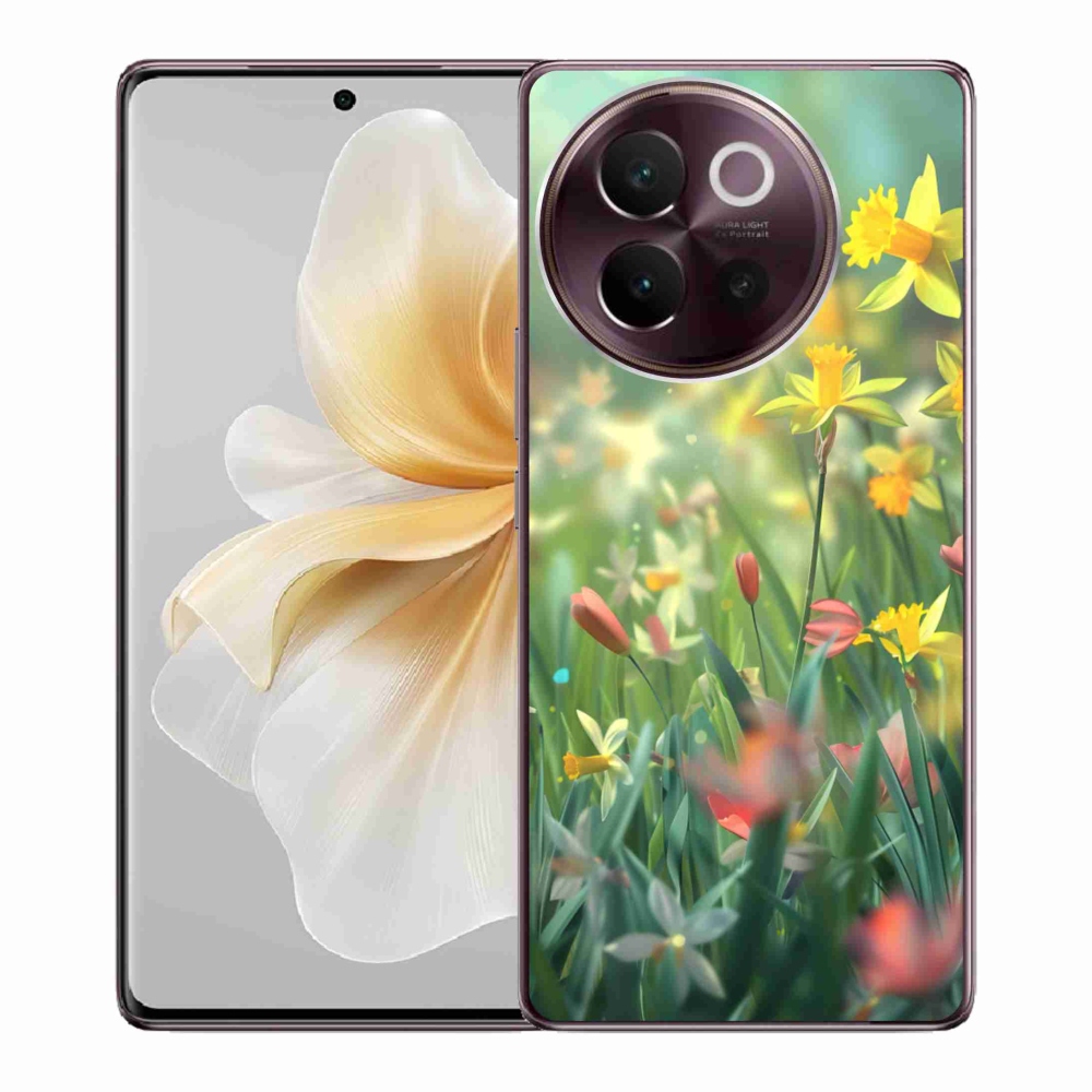 Gelový kryt mmCase na Vivo V40 Lite 5G - jarní květy