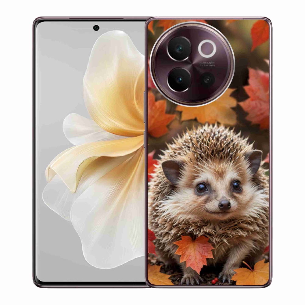 Gelový kryt mmCase na Vivo V40 Lite 5G - ježek v listí
