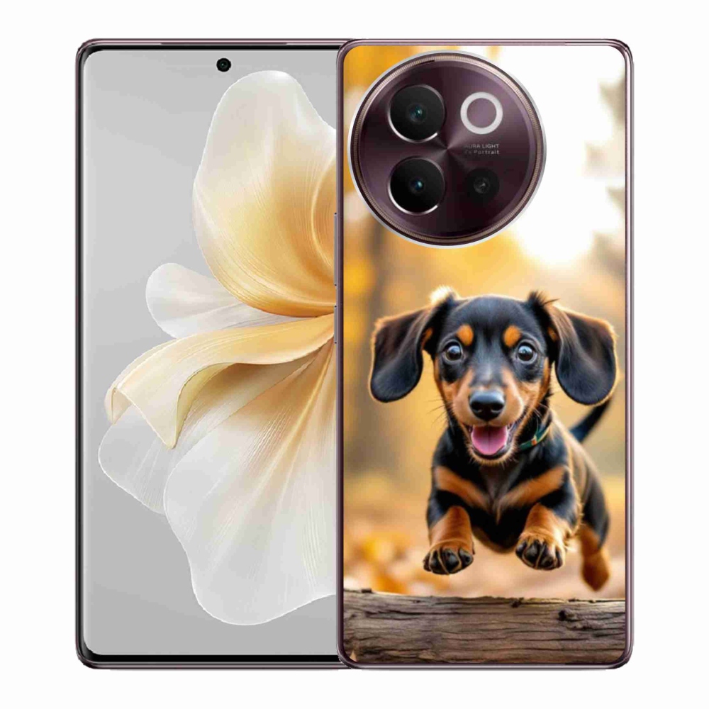Gelový kryt mmCase na Vivo V40 Lite 5G - jezevčík 2
