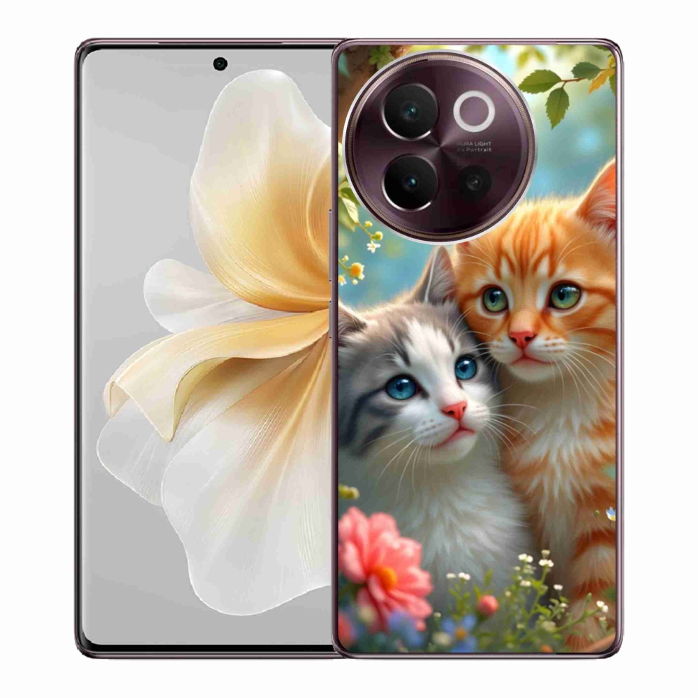 Gelový kryt mmCase na Vivo V40 Lite 5G - kočičí láska 2